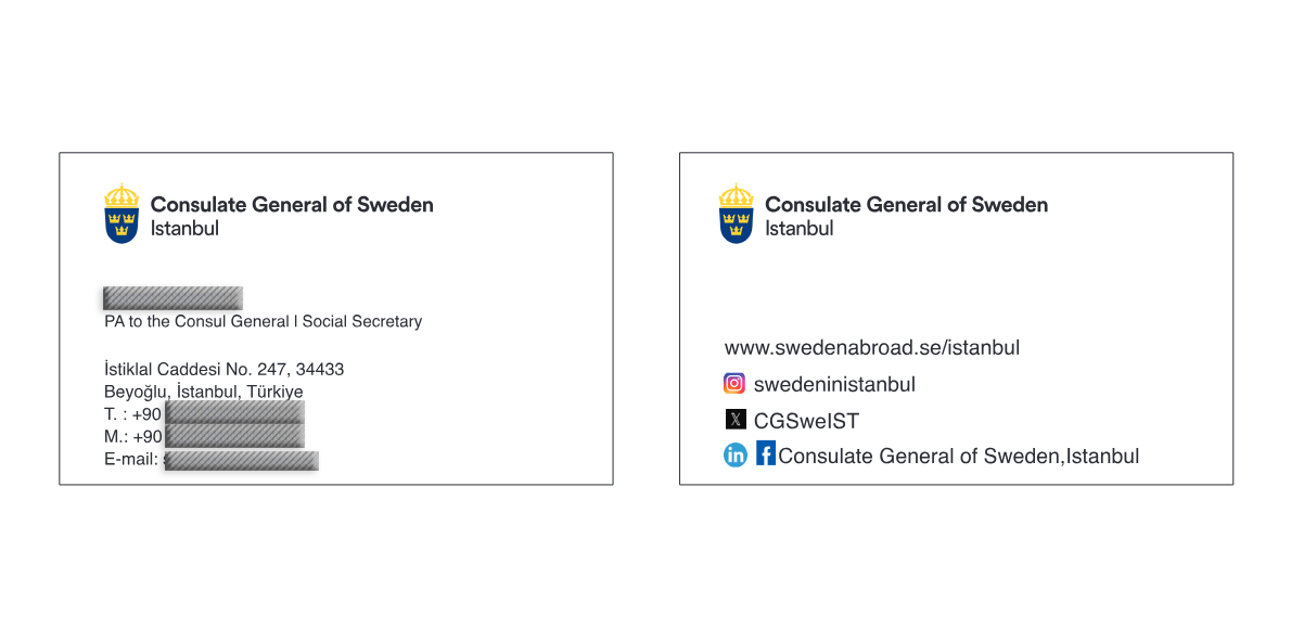 İsveç Başkonsolosluğu — Consulate General of Sweden · Beyoğlu