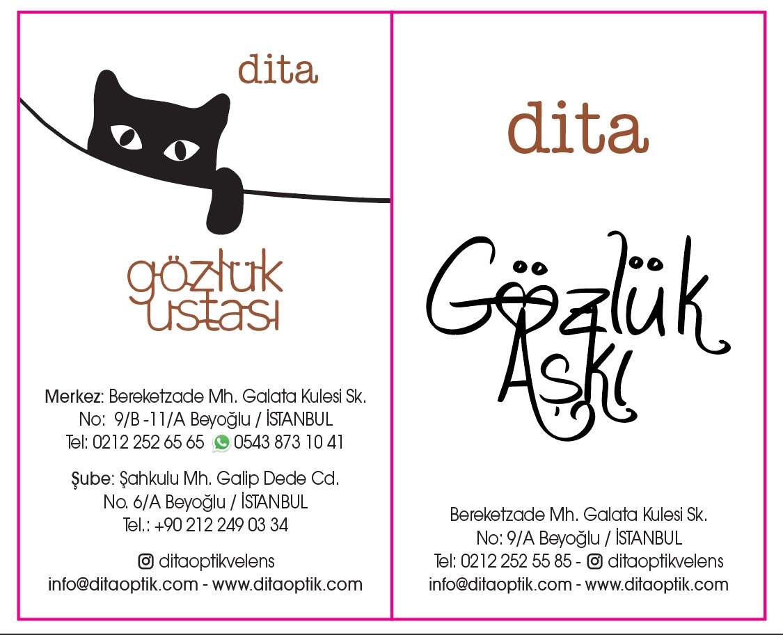 Dita Optik — Kartvizitler — Dita Optik · Beyoğlu