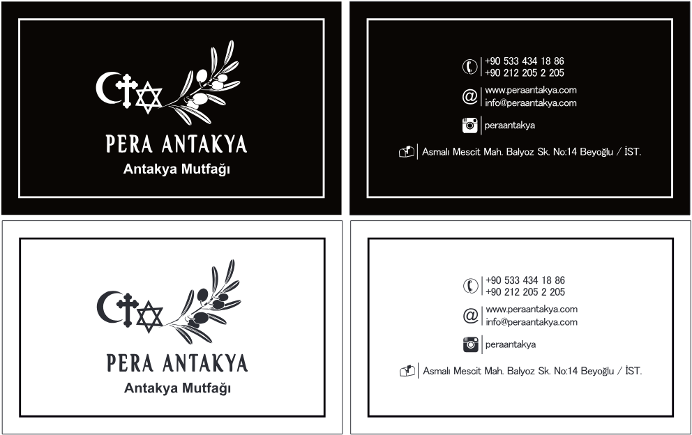 Pera Antakya — Kartvizit — Pera Antakya · Asmalı Mescit